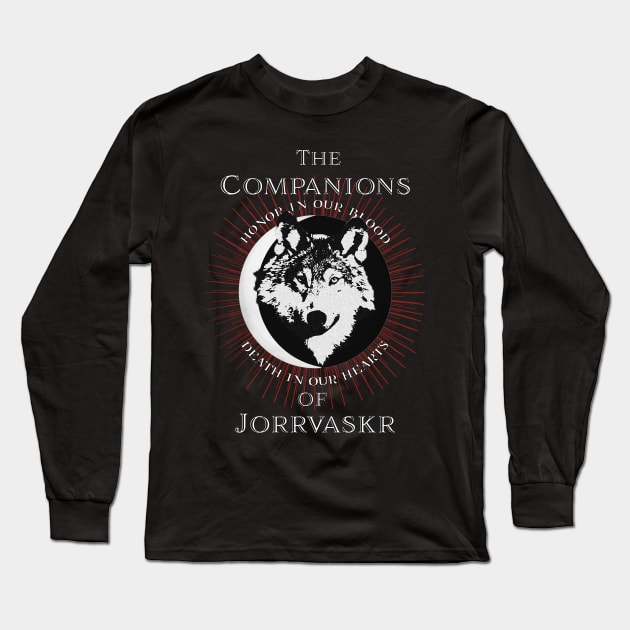 Companions of Jorrvaskr Vintage Art Long Sleeve T-Shirt by ChasingBlue